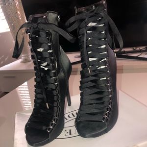 STEVE MADDEN Fuego Satin Boots!!!